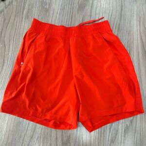 Lululemon Athletica Bright Red Men's Athletic Shorts
